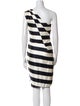 Escada Striped Knee-Length Dress