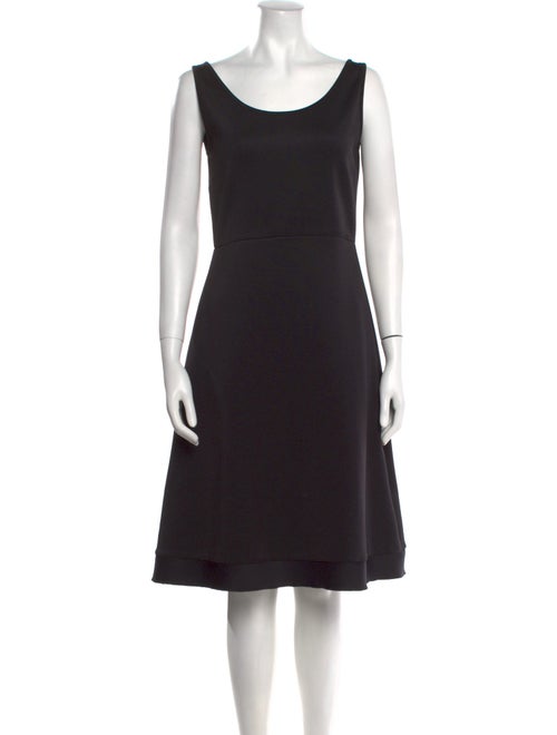 Escada Scoop Neck Knee-Length Dress