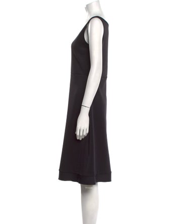 Escada Scoop Neck Knee-Length Dress