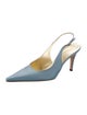 Escada Satin Slingback Pumps