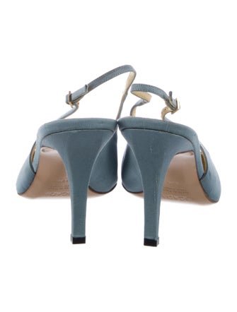 Escada Satin Slingback Pumps