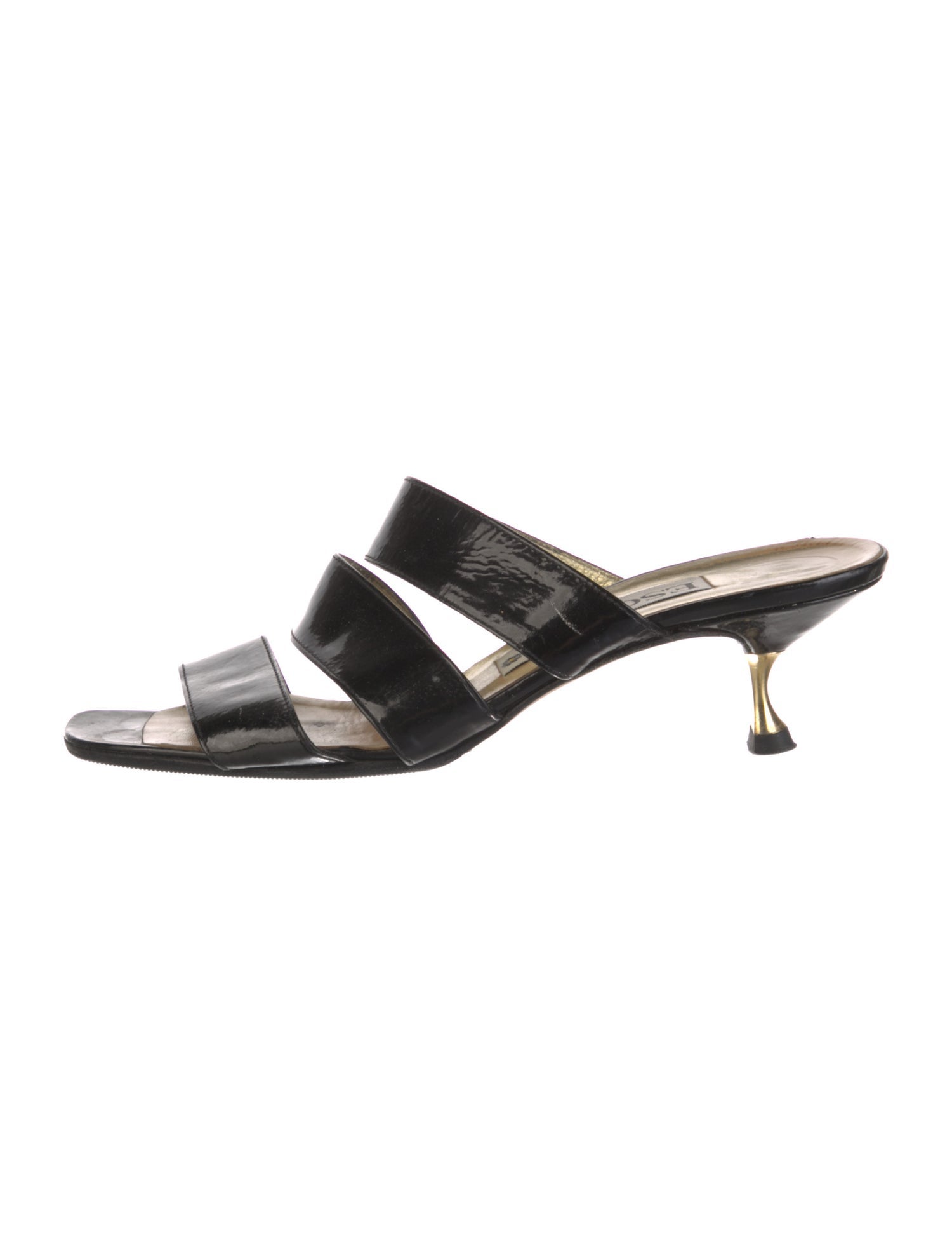 Escada Patent Leather Slides