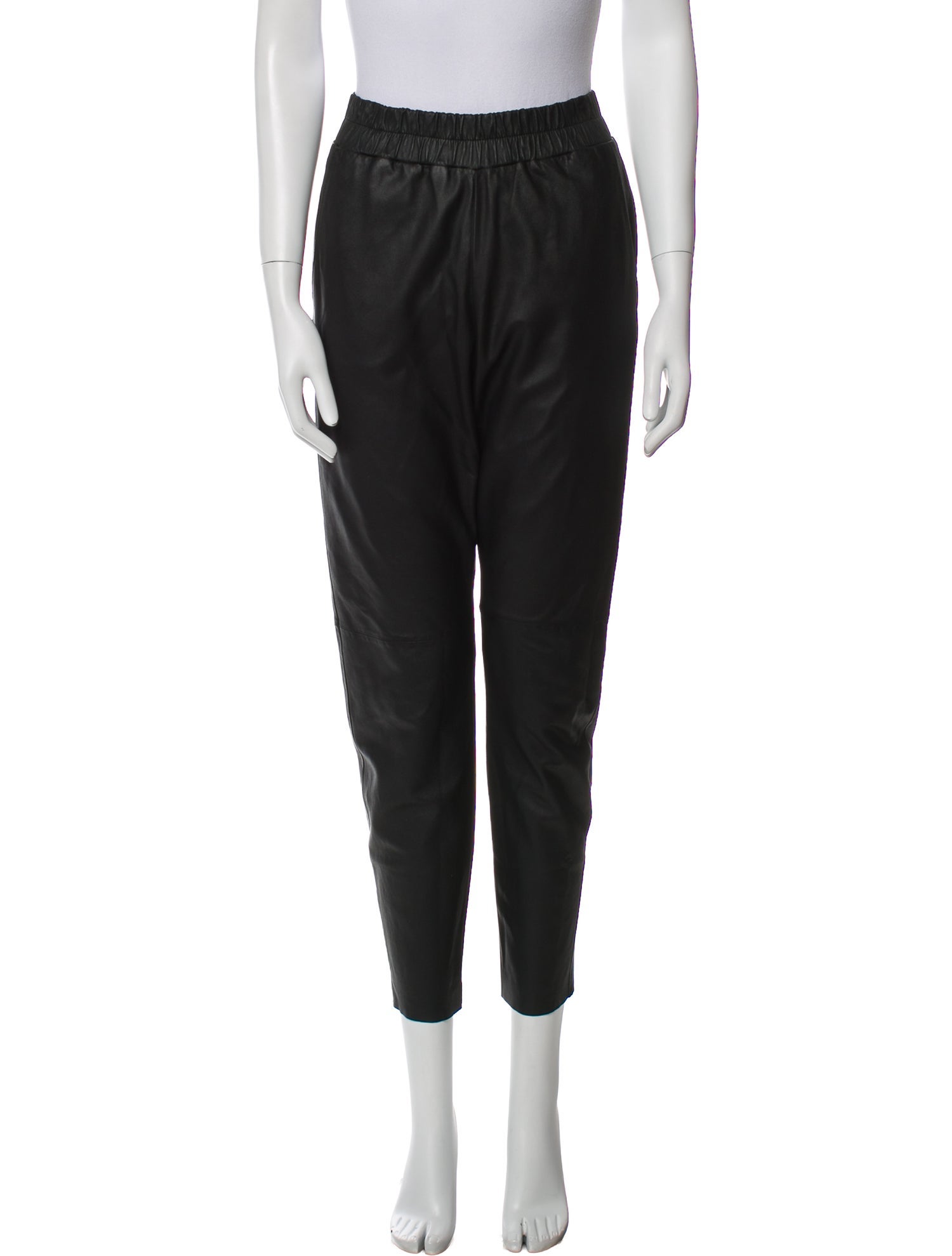 Escada Leather Sweatpants