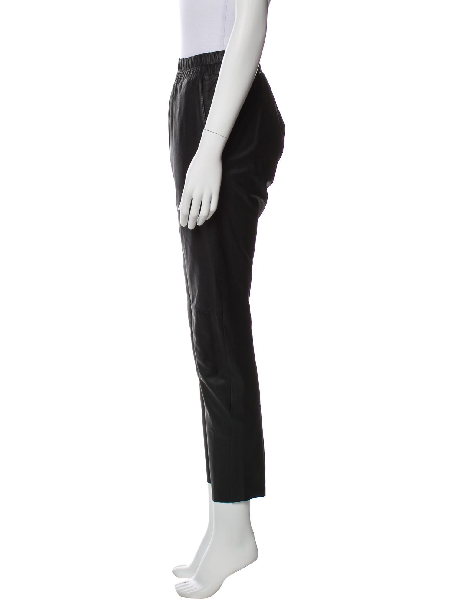 Escada Leather Sweatpants