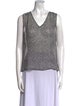 Escada V-Neck Sleeveless Top