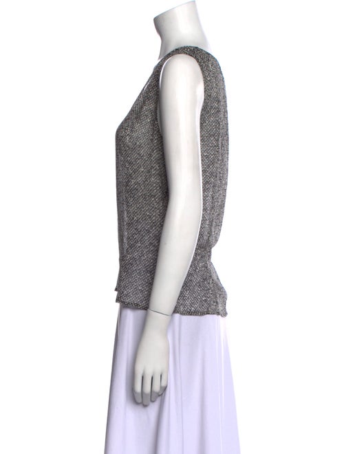 Escada V-Neck Sleeveless Top