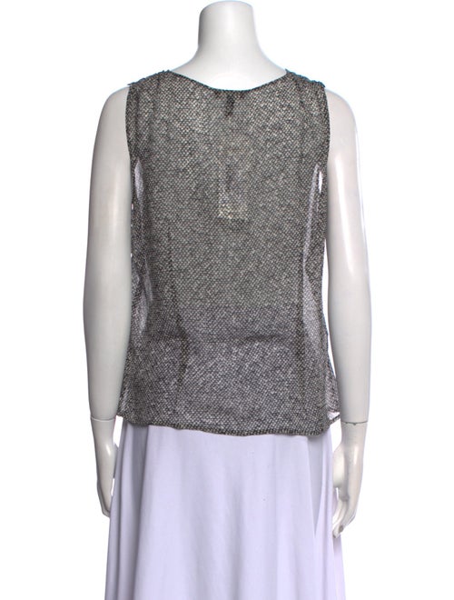 Escada V-Neck Sleeveless Top