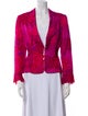 Escada Silk Floral Print Blazer