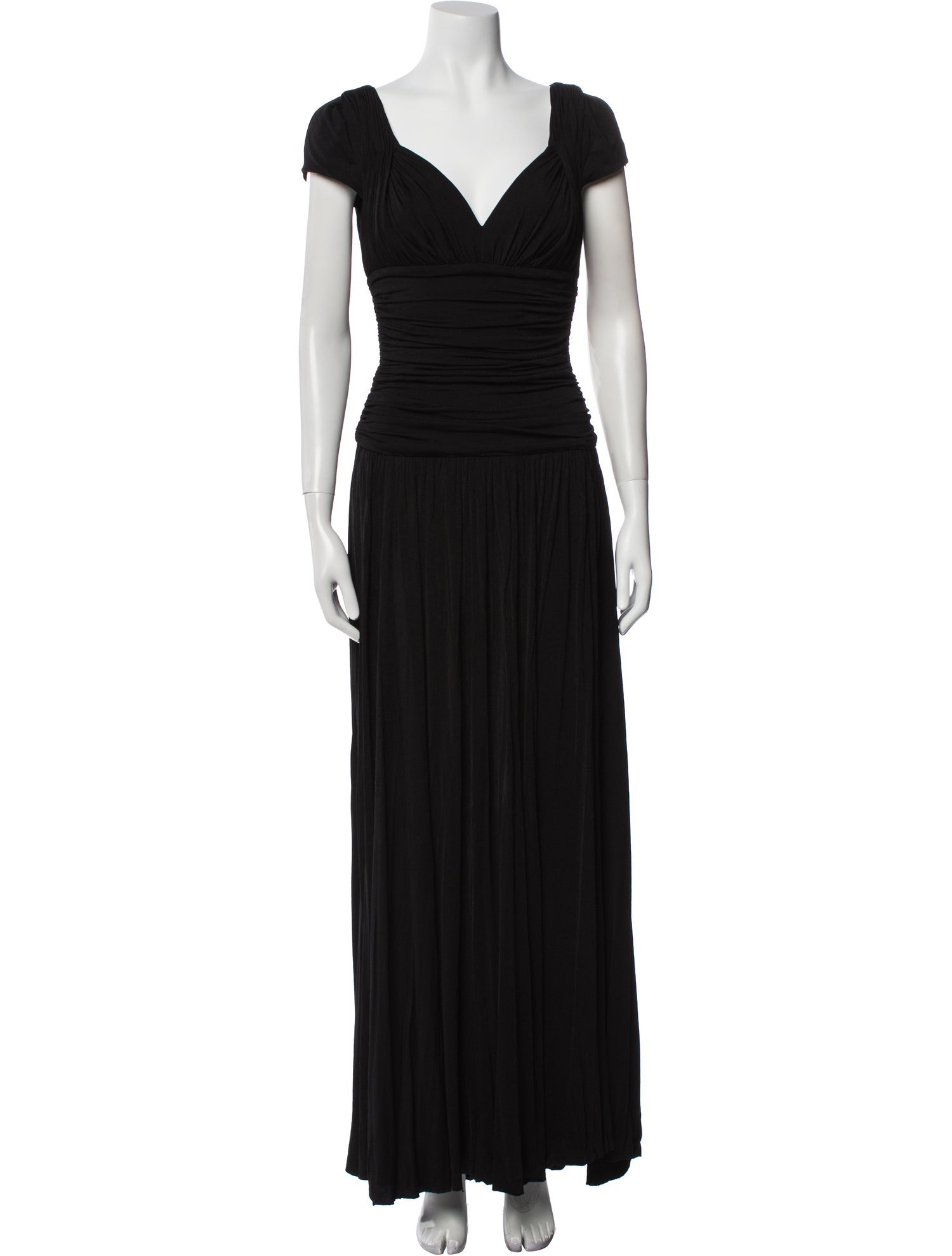 Escada V-Neck Long Dress
