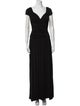 Escada V-Neck Long Dress