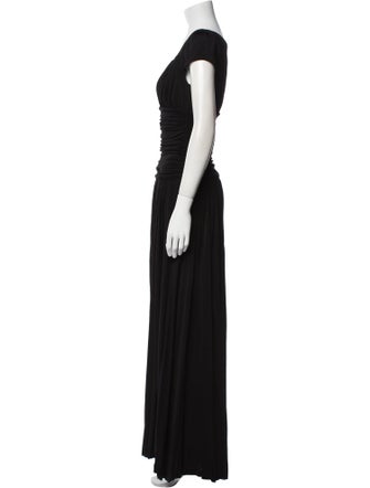 Escada V-Neck Long Dress
