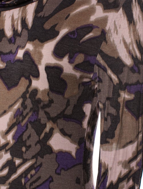 Escada Tie-Dye Print Cowl Neck Blouse