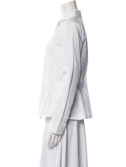 Escada Long Sleeve Button-Up Top