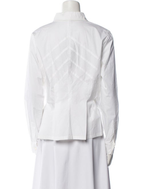 Escada Long Sleeve Button-Up Top