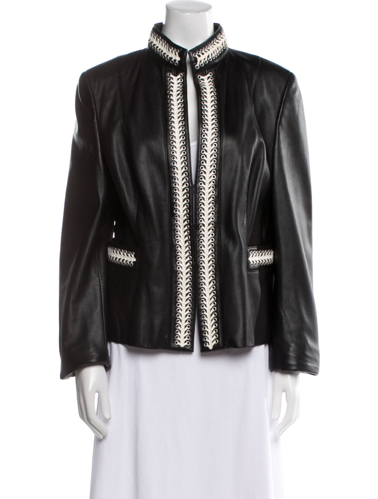 Escada Leather Evening Jacket