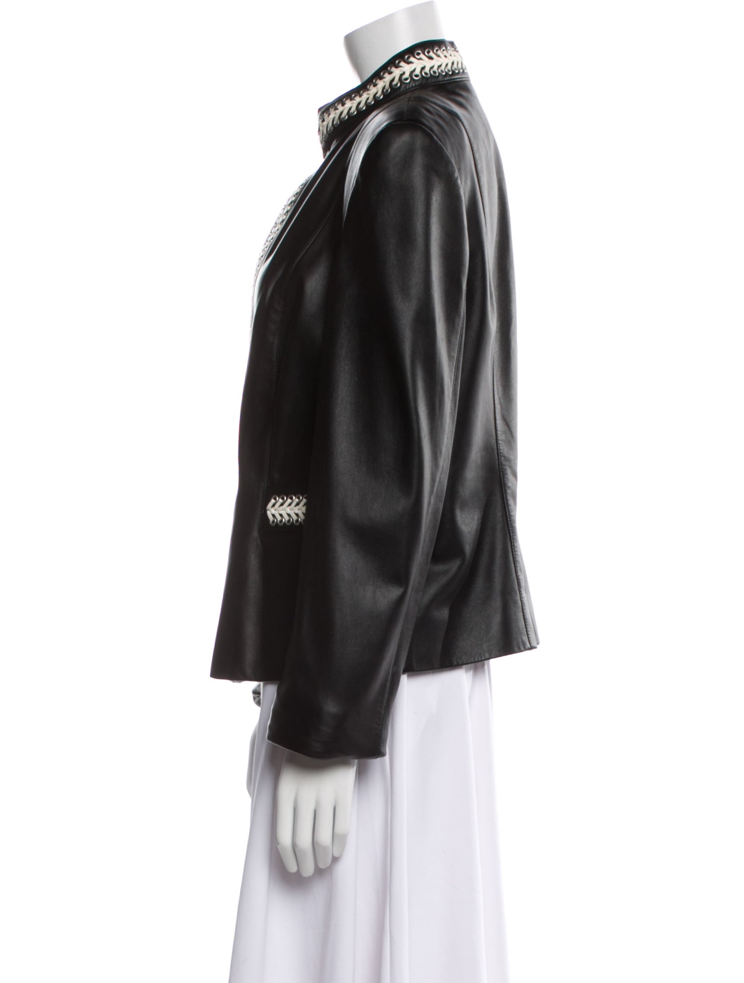 Escada Leather Evening Jacket
