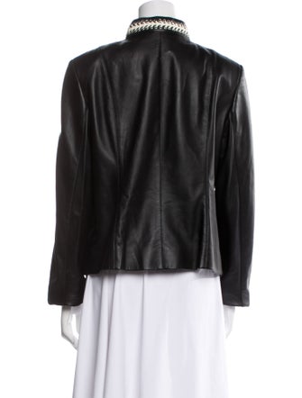 Escada Leather Evening Jacket