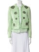 Escada Wool Patterned Fur Jacket