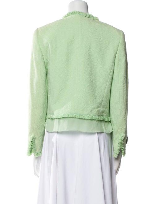 Escada Wool Patterned Fur Jacket