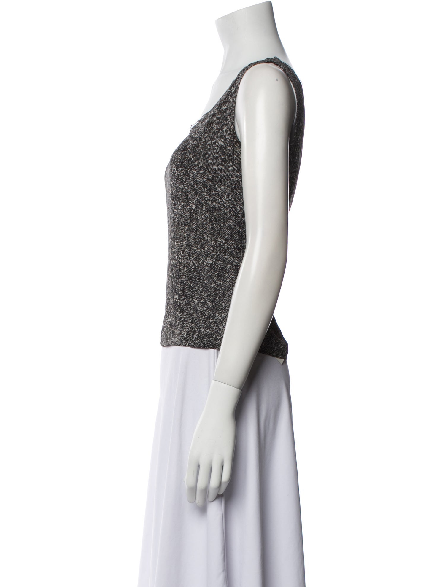 Escada Printed Scoop Neck Top