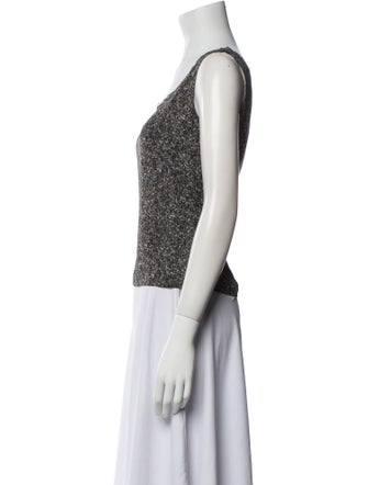 Escada Printed Scoop Neck Top