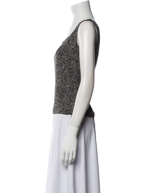 Escada Printed Scoop Neck Top