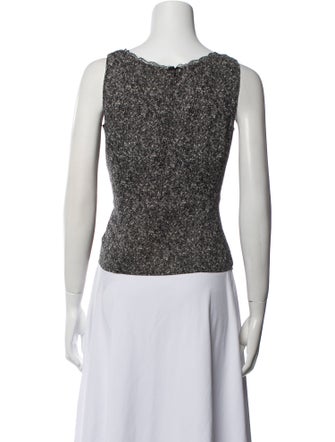 Escada Printed Scoop Neck Top