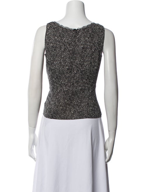 Escada Printed Scoop Neck Top