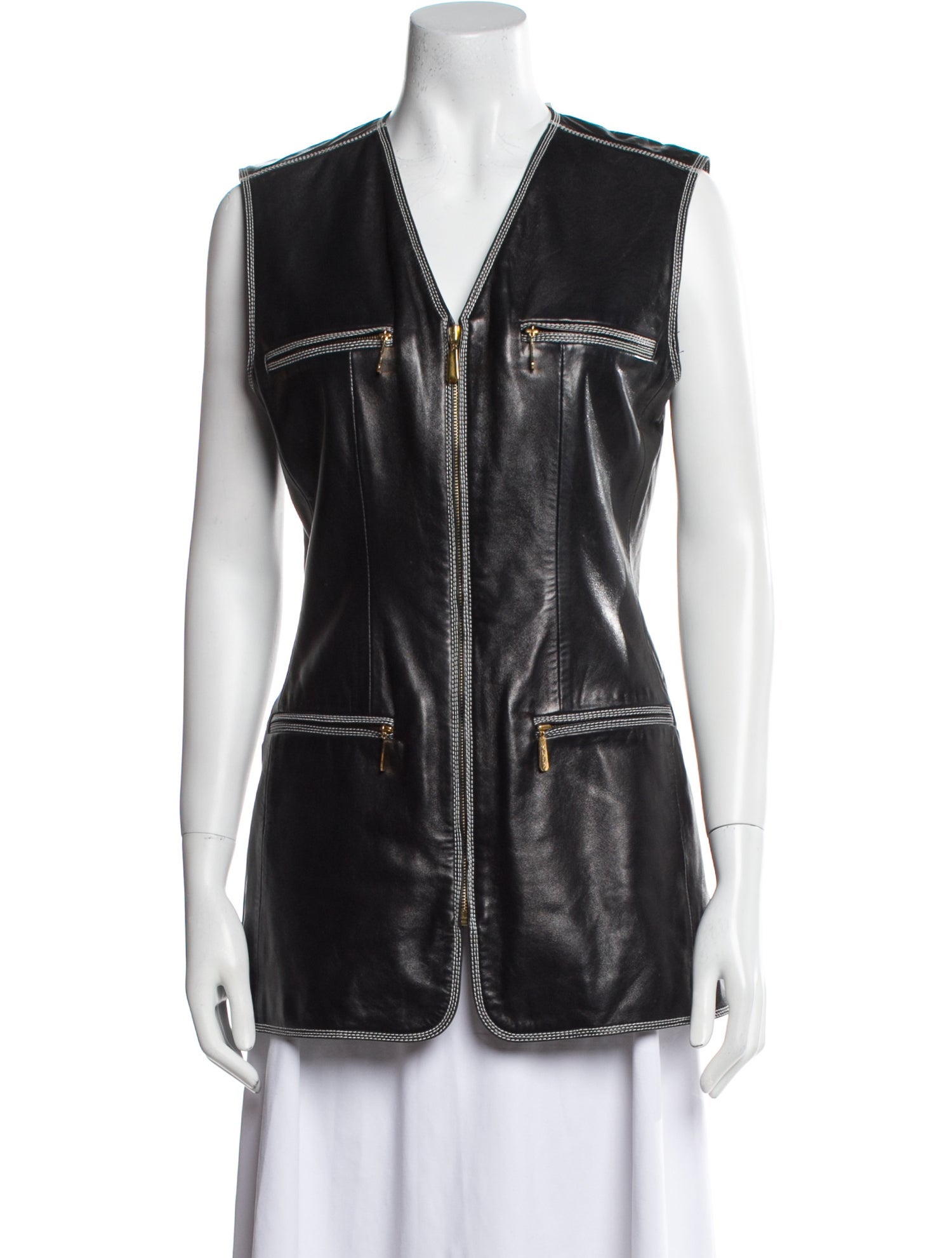 Escada Leather Vest
