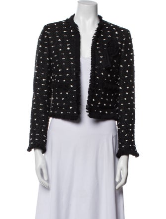 Escada Virgin Wool Tweed Pattern Evening Jacket