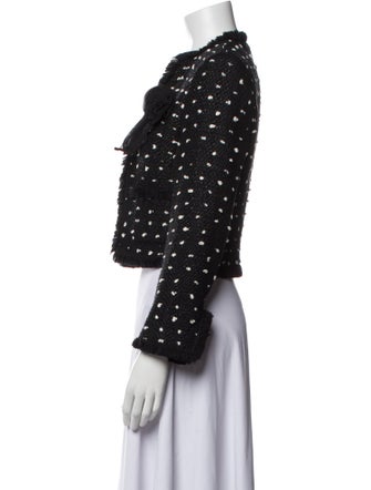 Escada Virgin Wool Tweed Pattern Evening Jacket