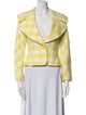 Escada Plaid Print Evening Jacket