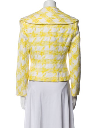 Escada Plaid Print Evening Jacket