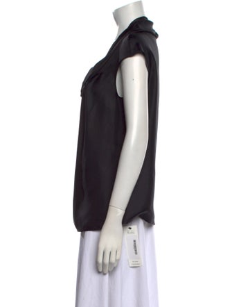 Escada Silk Cowl Neck Blouse