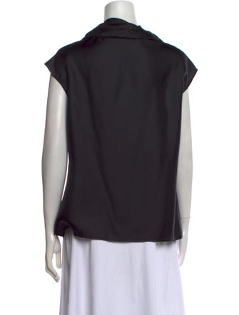 Escada Silk Cowl Neck Blouse