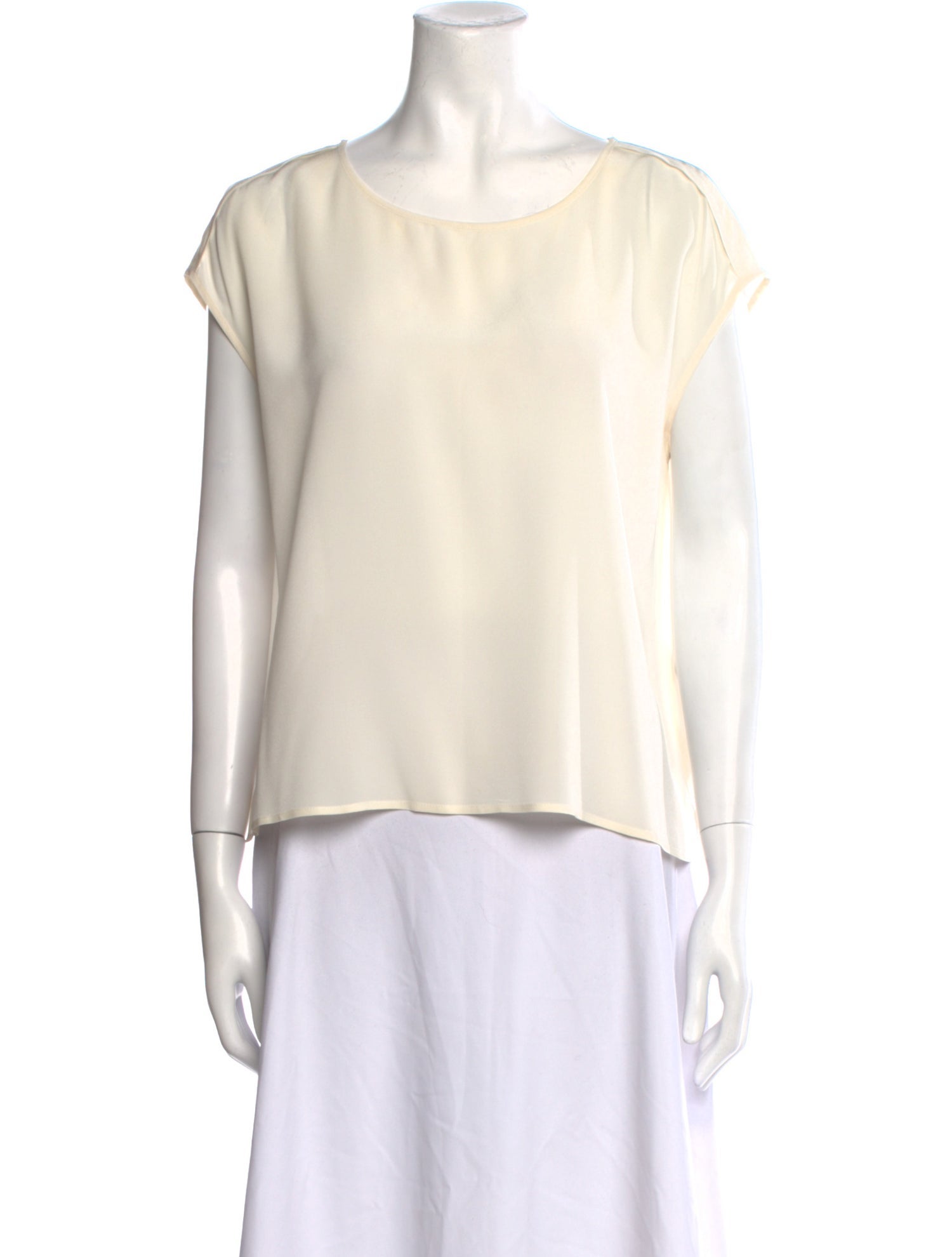 Escada Silk Scoop Neck Blouse