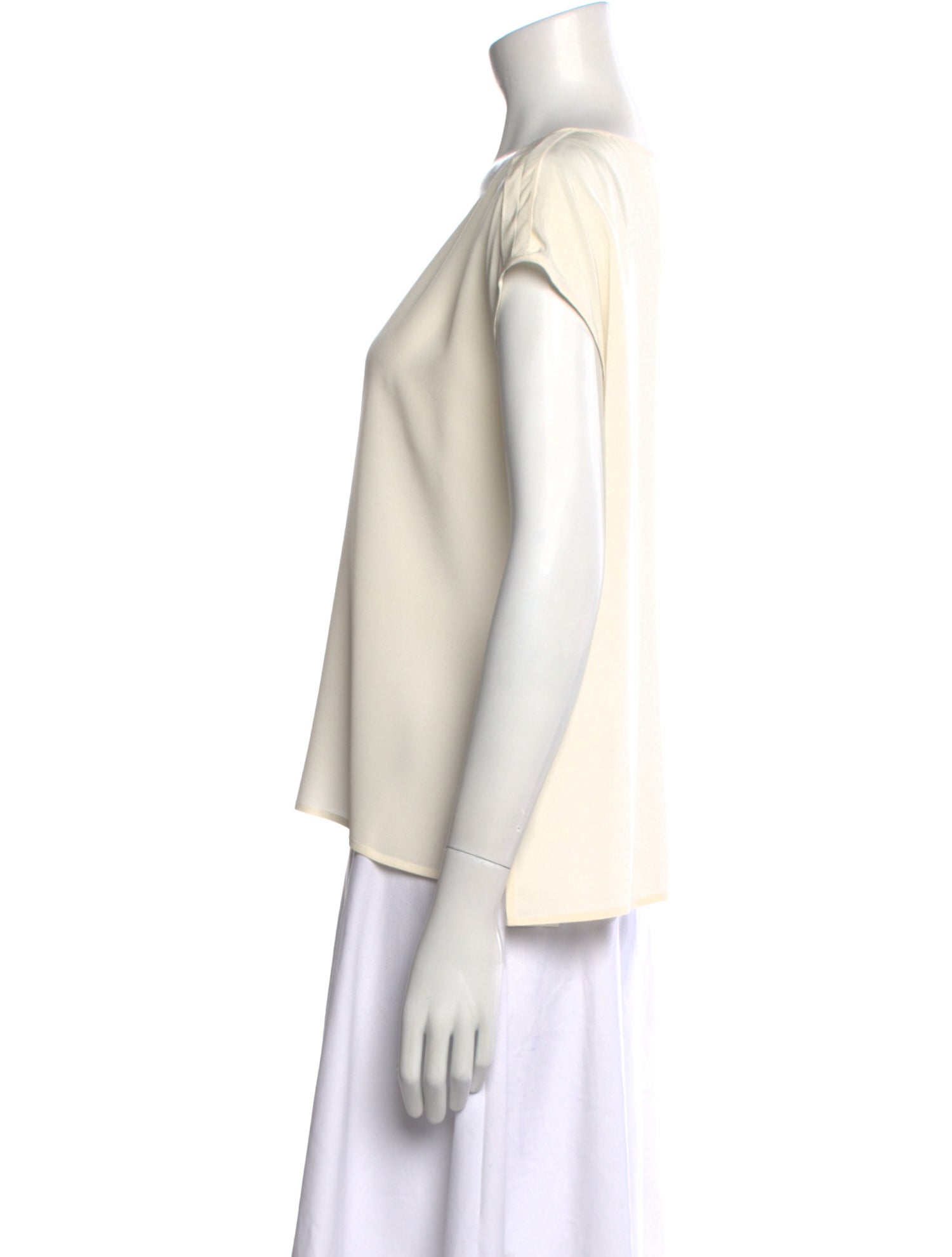 Escada Silk Scoop Neck Blouse