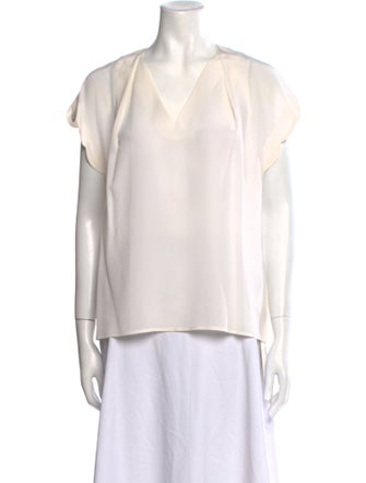 Escada Silk V-Neck Blouse