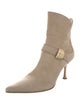 Escada Suede Moto Boots