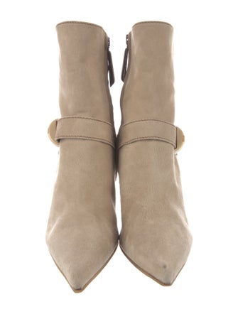Escada Suede Moto Boots