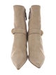 Escada Suede Moto Boots