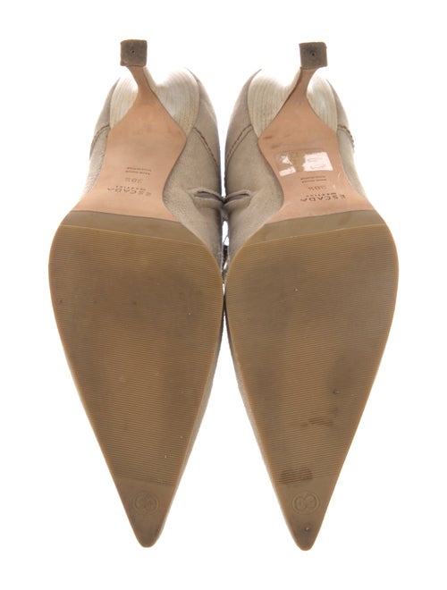 Escada Suede Moto Boots