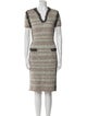 Escada Striped Knee-Length Dress