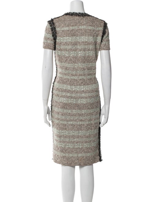 Escada Striped Knee-Length Dress