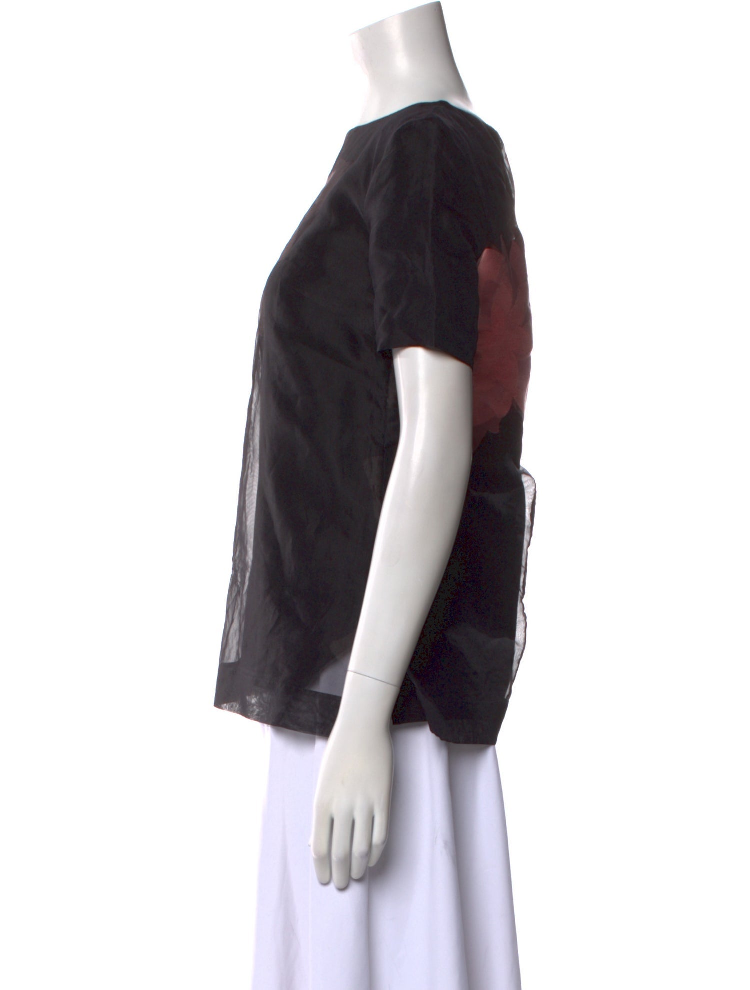 Escada Silk Floral Print T-Shirt