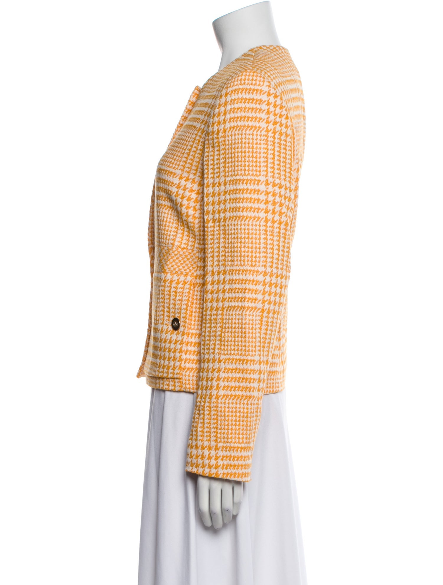 Escada Plaid Print Evening Jacket w/ Tags