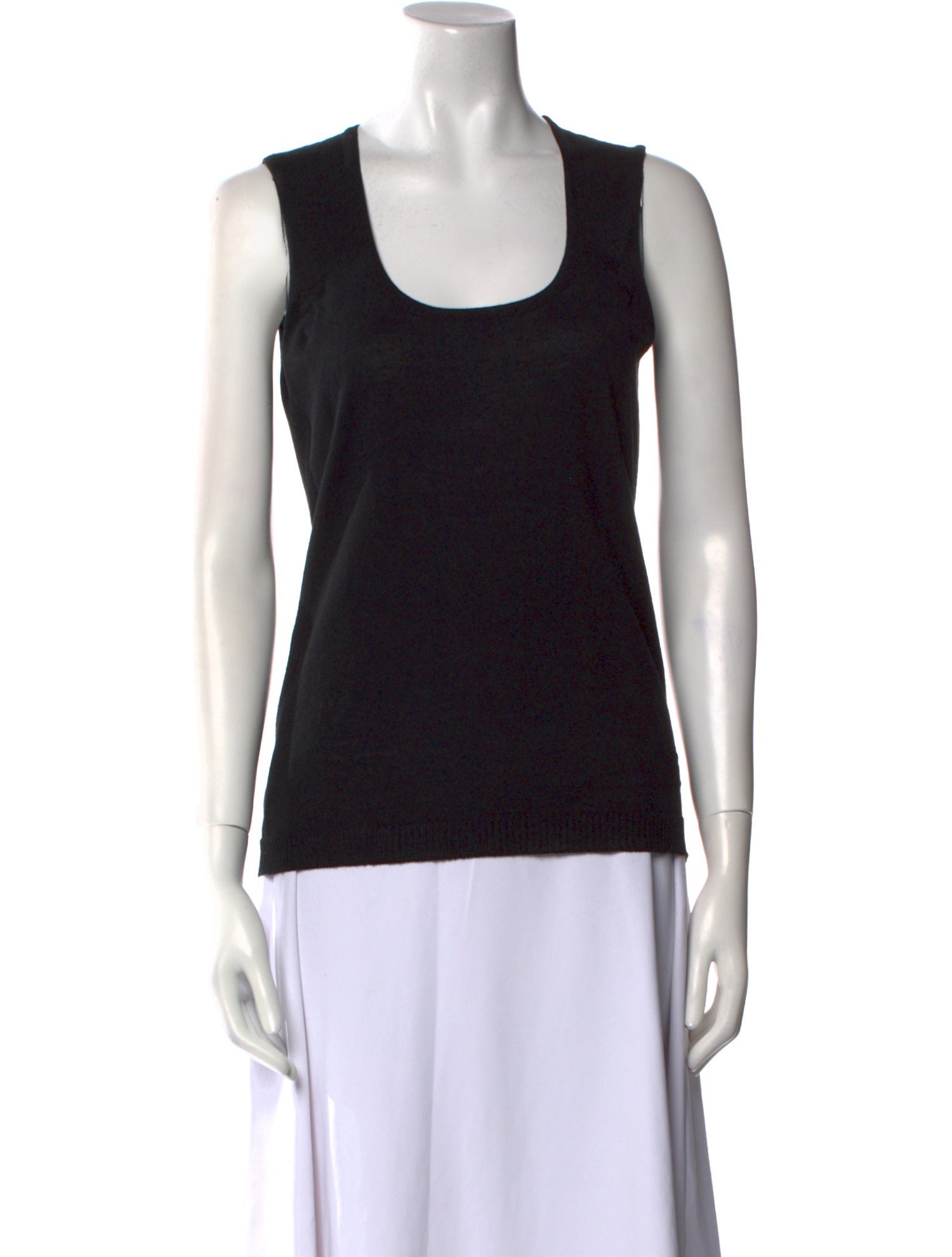 Escada Virgin Wool Scoop Neck Top