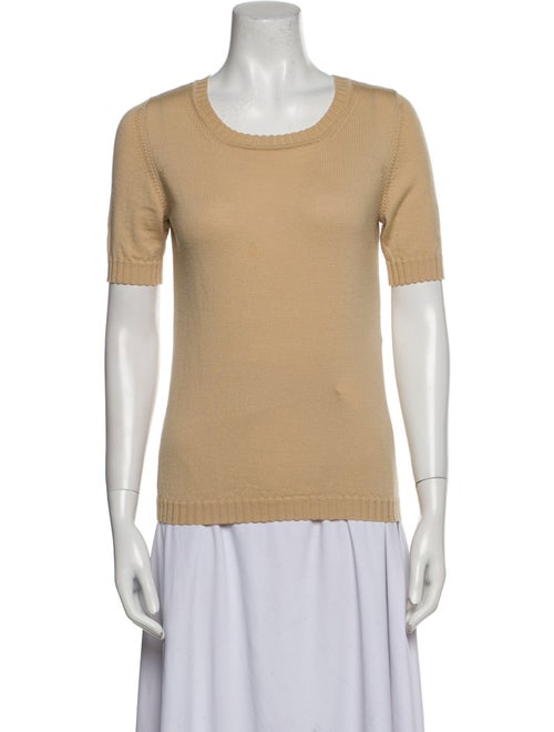 Escada Virgin Wool Scoop Neck T-Shirt