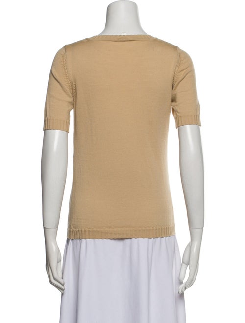 Escada Virgin Wool Scoop Neck T-Shirt