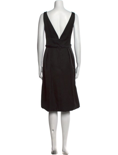 Escada V-Neck Midi Length Dress